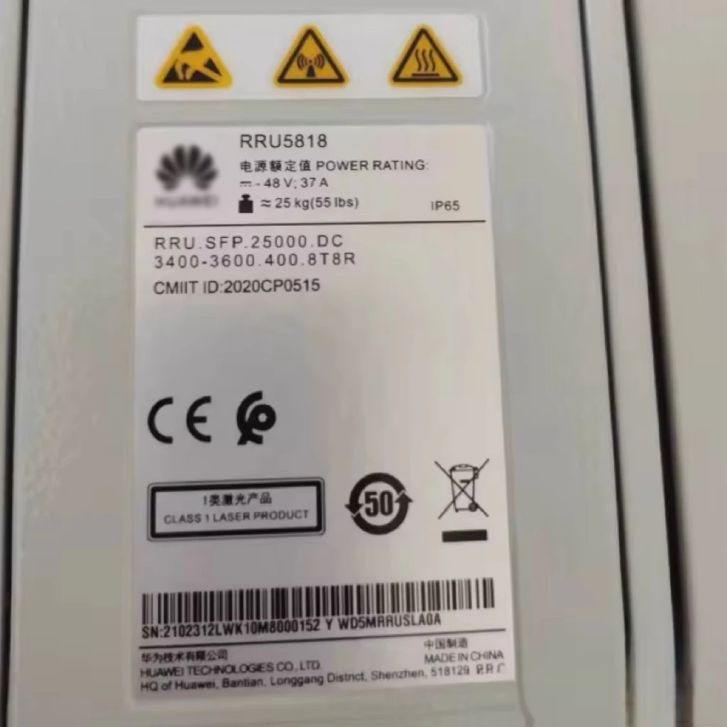 Hw DBS3900 RRU5818 2600MHz 02313BDE WD5MRRUSKF0B LTE RRU Hw RRU5818