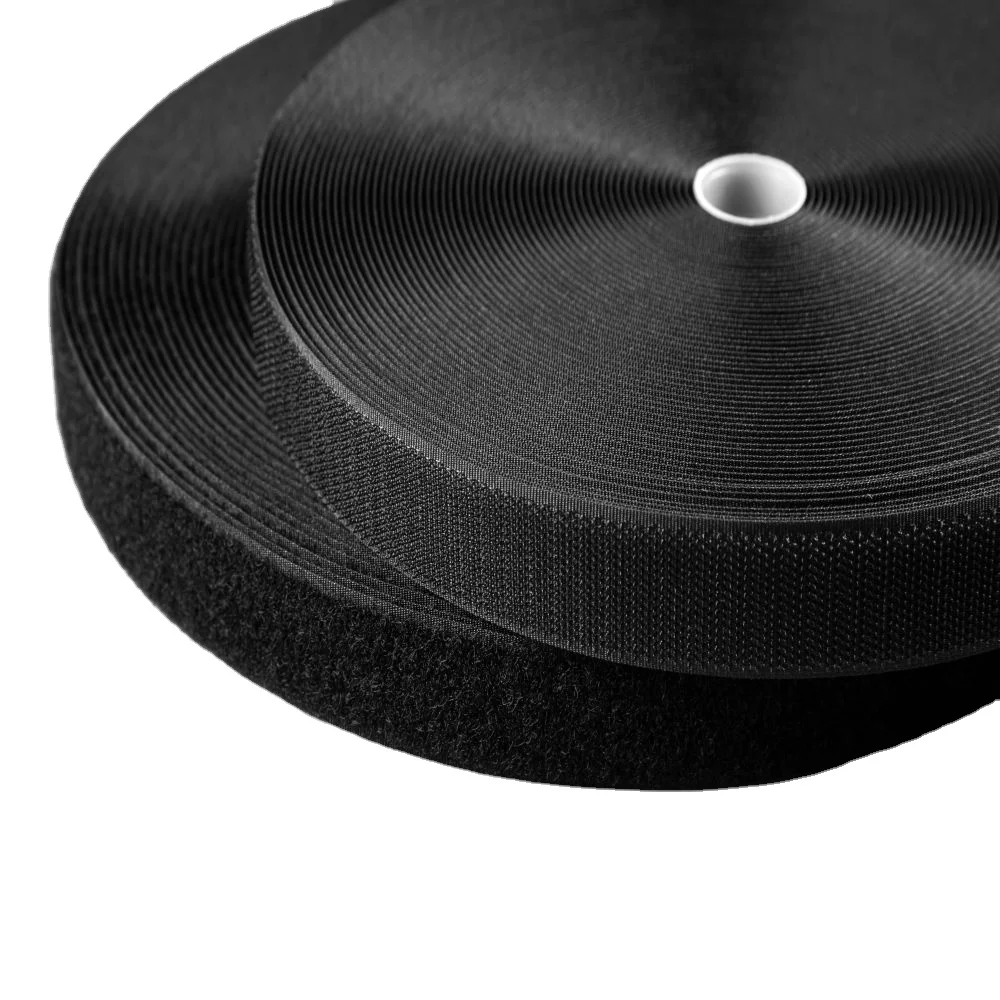 Nylon Custom Printed logo High quality polyester fastener hook and loop strap tape Beautifully Factory Price