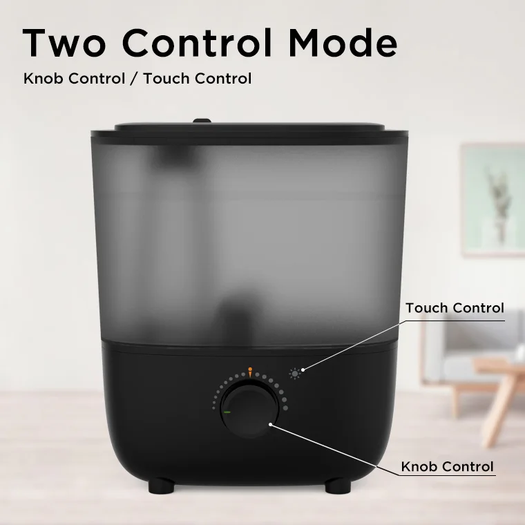 Ultrasonic cool mist 360 Nozzle Quiet Constant humidity Portable Visible water level Essential Oil Tray household humidifier