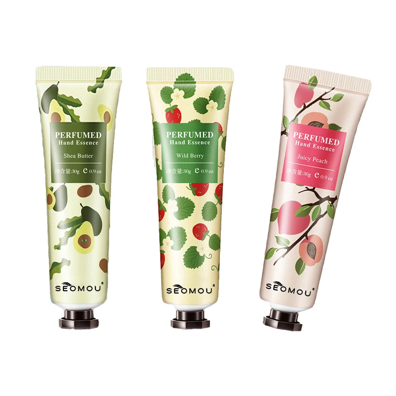 New style Whitening moisturizing non-greasy fruit extract hand cream plant fragrance