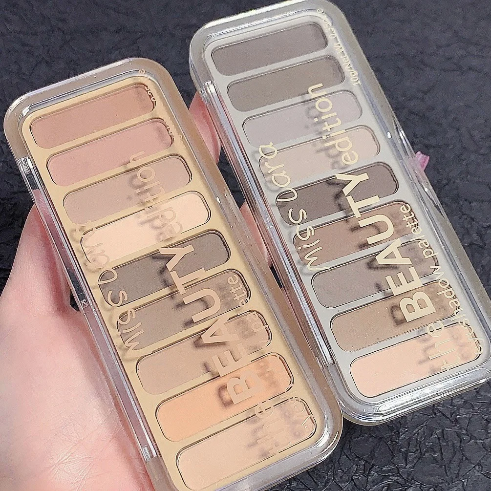 wholesale 9 color eye shadow al por mayor plastic eyeshadow palette new colorful eyeshadow palette