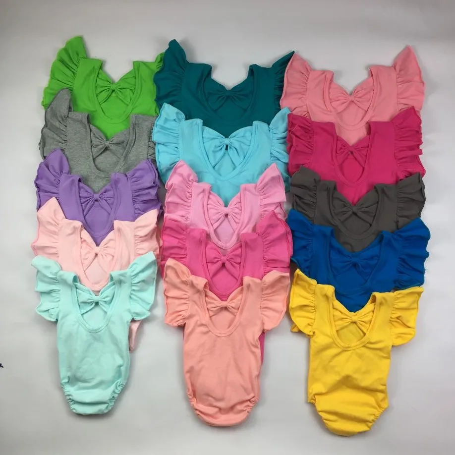 Новинка 2020, хлопковые трико для маленьких девочек, трико с бантом, детская одежда