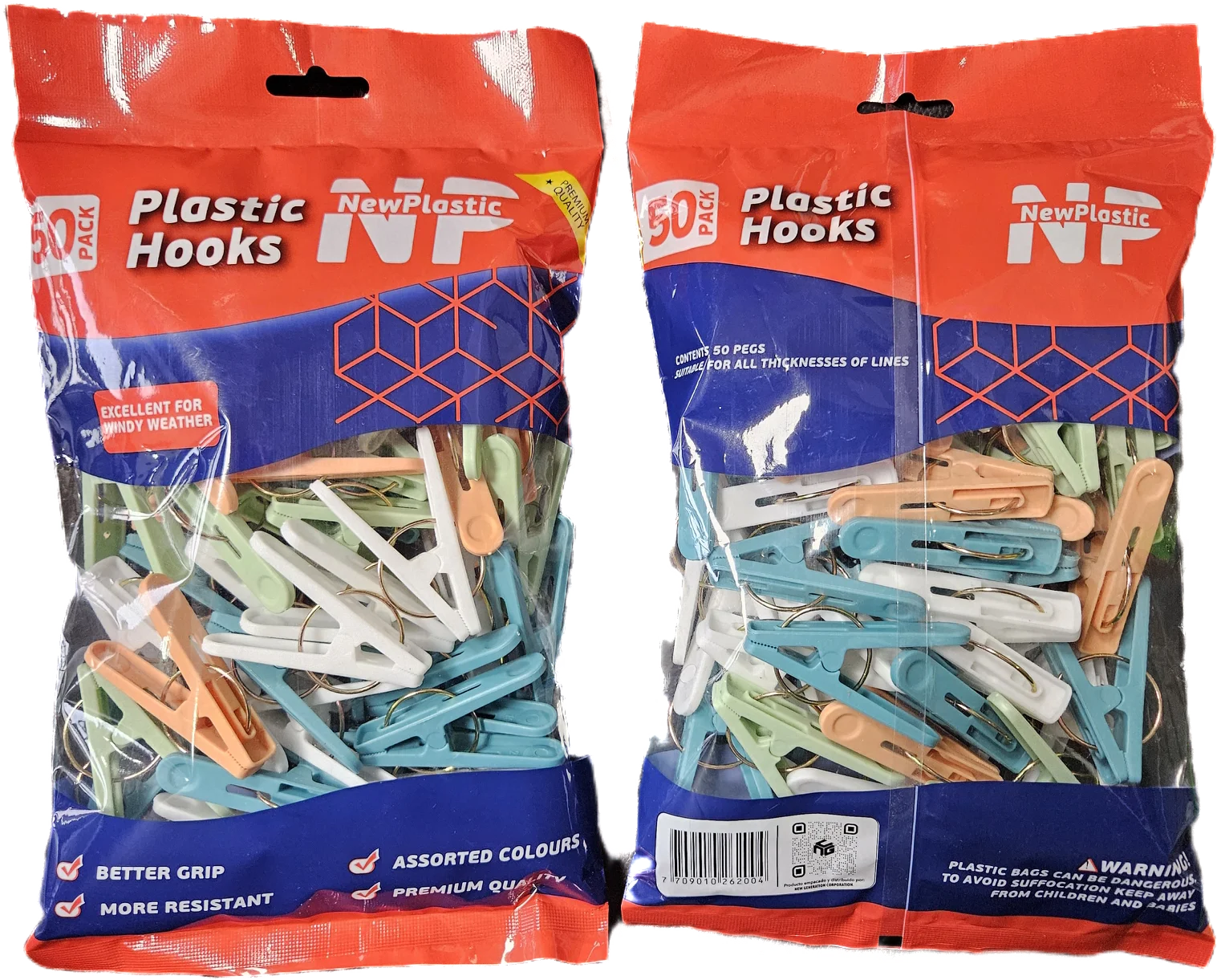 50 шт., тканевые прищепки