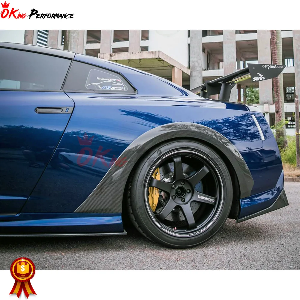 Var MY19 стильная боковая юбка из углеродного волокна с подкладкой для Nissan R35 GTR