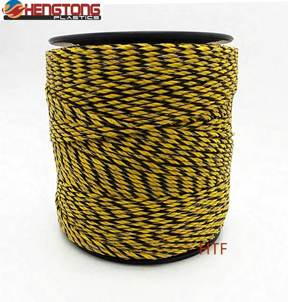 Electric 5mm Thick Polywire Fence Rail Easy-to-Assemble 50m Length Horse Yard Wild Boar Control Low Maintenance Hot Dip Frame