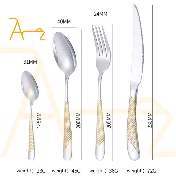 Wholesale Bulk Luxury Silver Flatware Set Spoons Forks and Knife Stainless Steel Cutlery For Restaurant Hotel