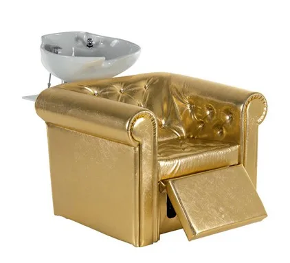 Double seaters shampoo chair / washing shampoo bowl for sale QZ-BC001