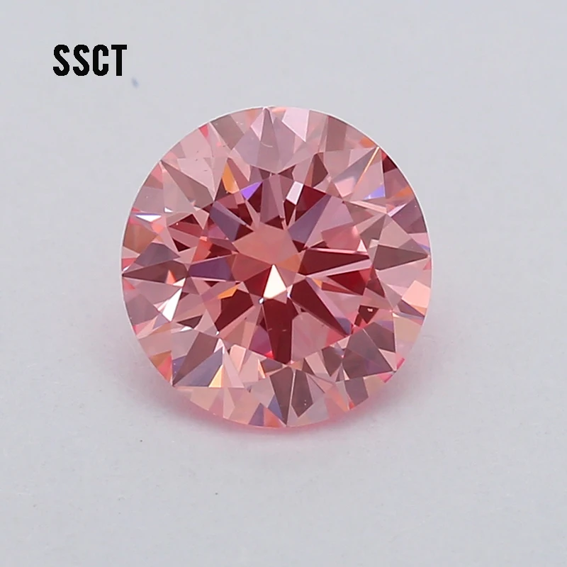 Best quality 0.79ct IF IGI certificate pink lab grown diamond