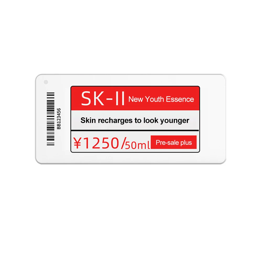 Supermarket Convenience Drugstore Storage Slim 2.66 Inch Shelf Goods Intelligent Electronic Price Tag Esl Ink Screen Factory
