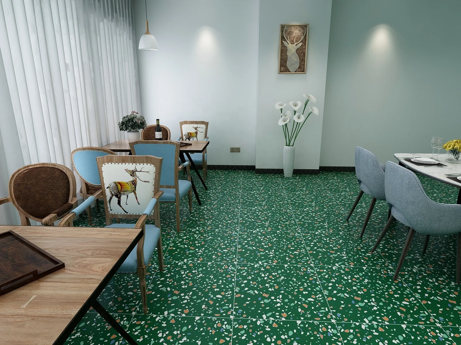 Новая стильная керамическая напольная плитка для ванной и столовой цены на Шри-Ланку