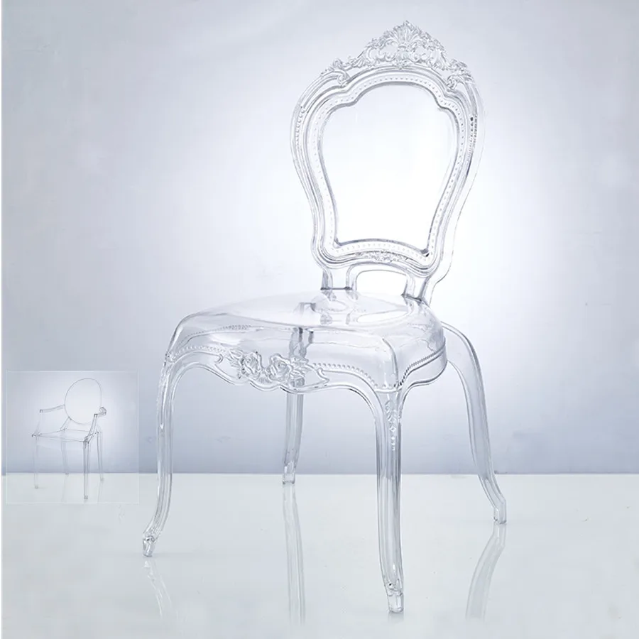 clear pc plastic resin abs shell armless wedding dining plastic transparent crystal acrylic rental party chair chairs marriage