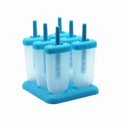 Helpcook BPA бесплатно многоразовые фруктового льда, партиями по 6 комплектов для льда ldpе, принимающих можно мыть в посудомоечной машине Прочный DIY на палочке поп формочка для мороженого