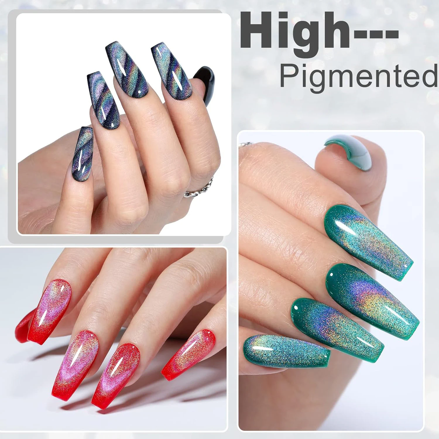 Hot Style Competitive Price Magic Cat Eye/glitter/jelly Uv Gel Vernis Semi Permanent Gel Nail Polish Set For Salon