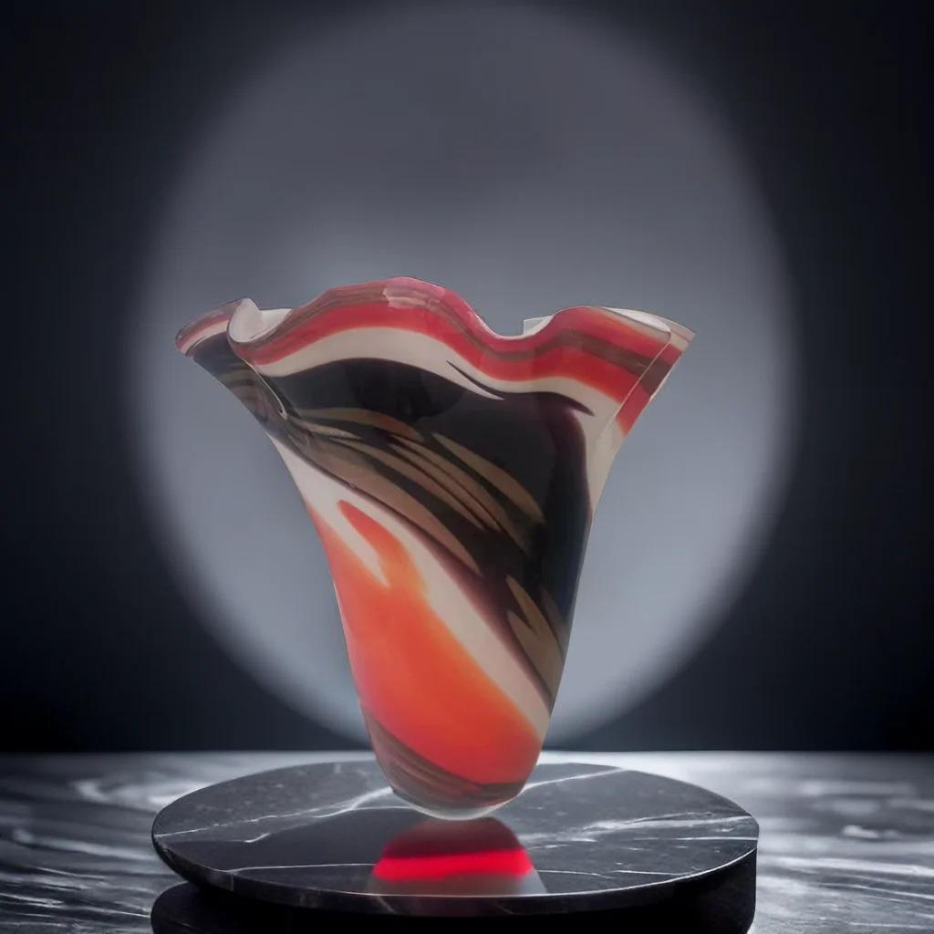 Vintage Custom art picasso sculpture hand blown colored luxury bottle creative flower murano glass vase modern glass vases