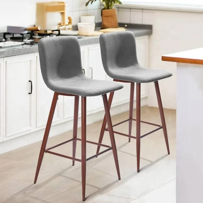 bar stool high chair and table set new design luxury wood modern high bar chair for kitchen