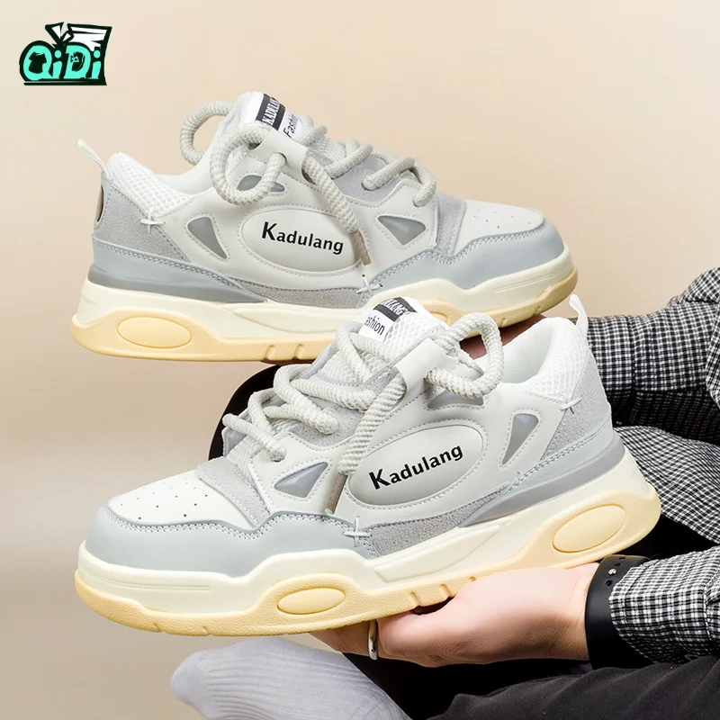 Qingdi mess custom hightops vintage streetwear sneaker design put your own logo lady chunky luxury brand red bottom men s shoes