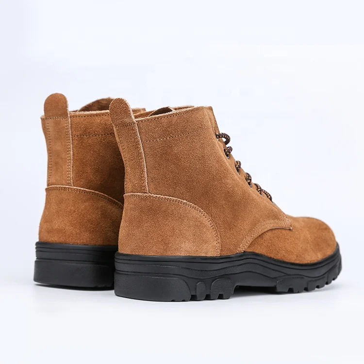 Fashion England style Indestructible Steel toe Industrial Shoes Safety Anti puncture and slip Men Safety Boots for construction