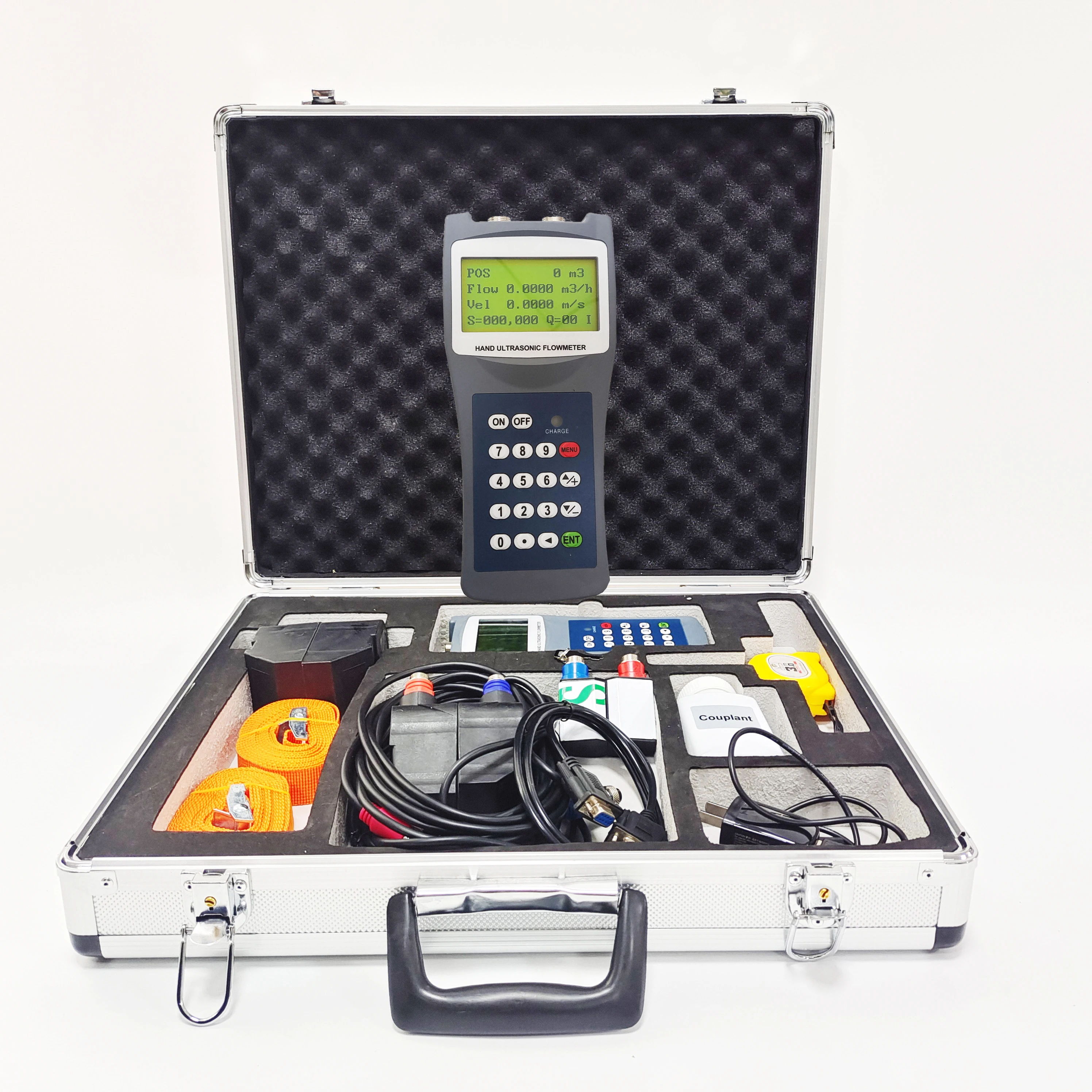 Гидравлическое масло couplant Ручной портативный зажим на расходомер с регистратор данных dn 15 ультразвуковой расходомер