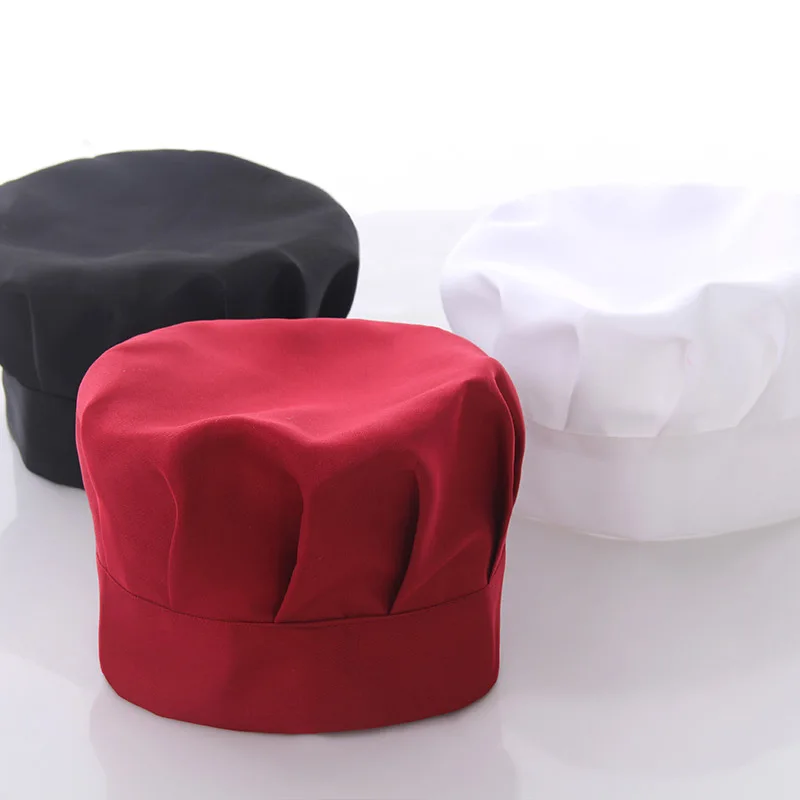 Cooking Beanie Uniform Japanese Skull Adjustable Breathable Custom Logo Black White Red Restaurant Custom Kitchen Chef Hats