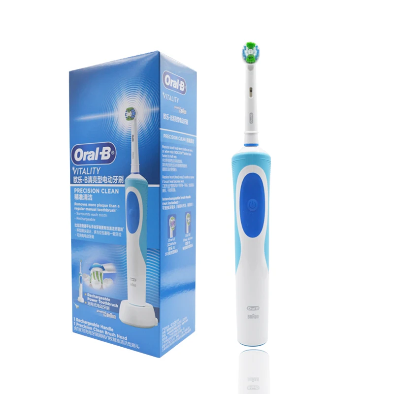 Электрическая зубная щетка Oral-b D12 3D отбеливающая с мягкой щетиной