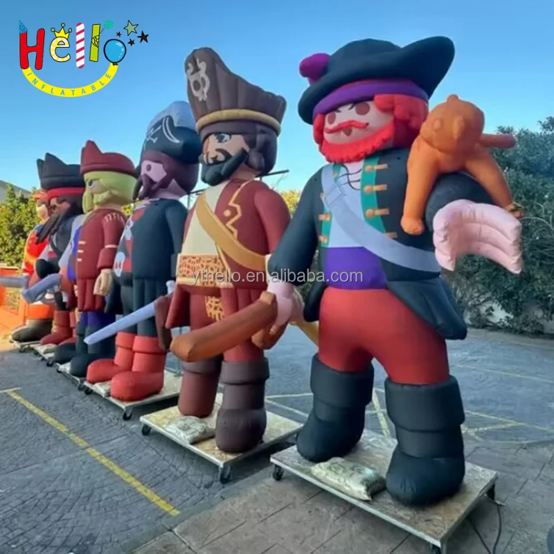 Customized Inflatable Pirate Captain Cartoon Characters inflatable theme park pirate animatronic