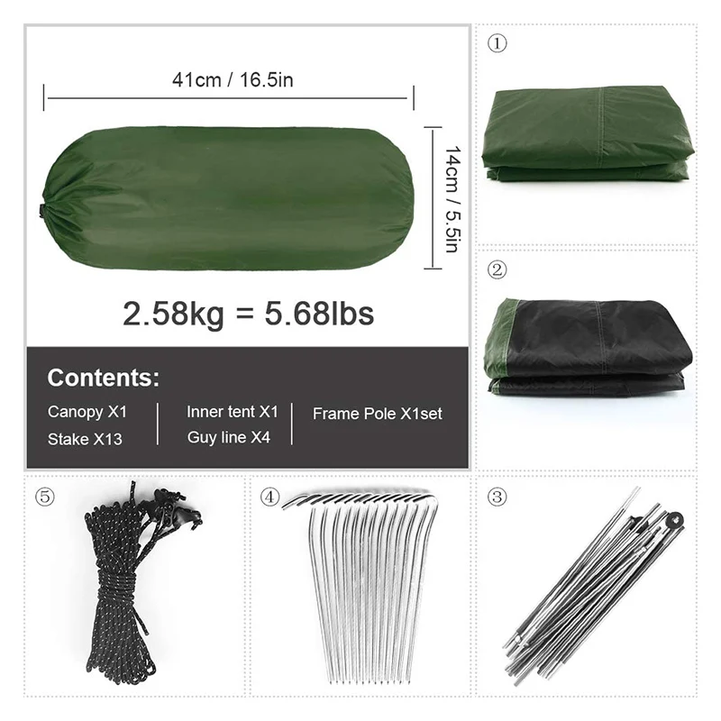 2024 Everich Custom Label 4 Season Camping Tent with Bed for Wholesale Outdoor Automatic Frame Manufacturer