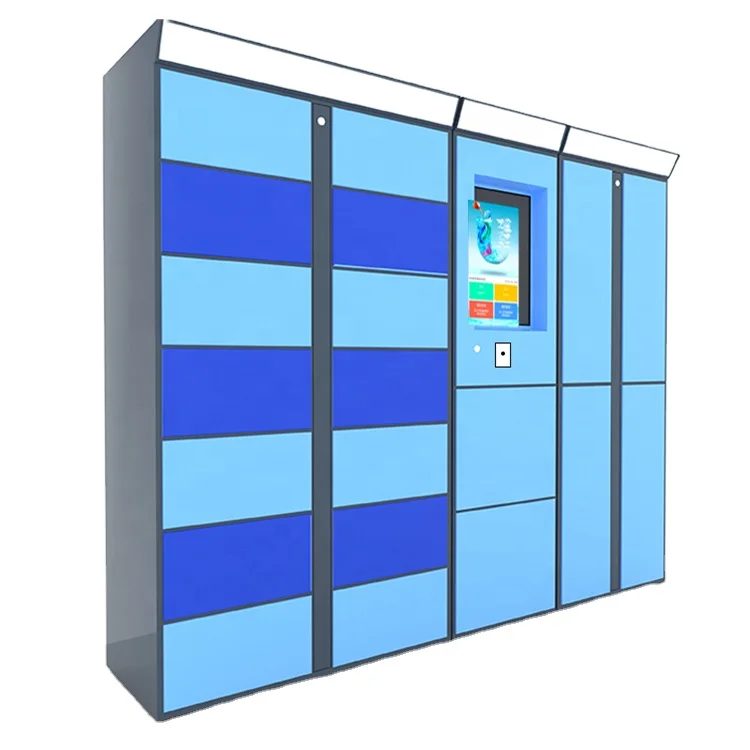 Convenient self deposit and pick up smart laundry locker Smart digital electronic laundry locker system solution