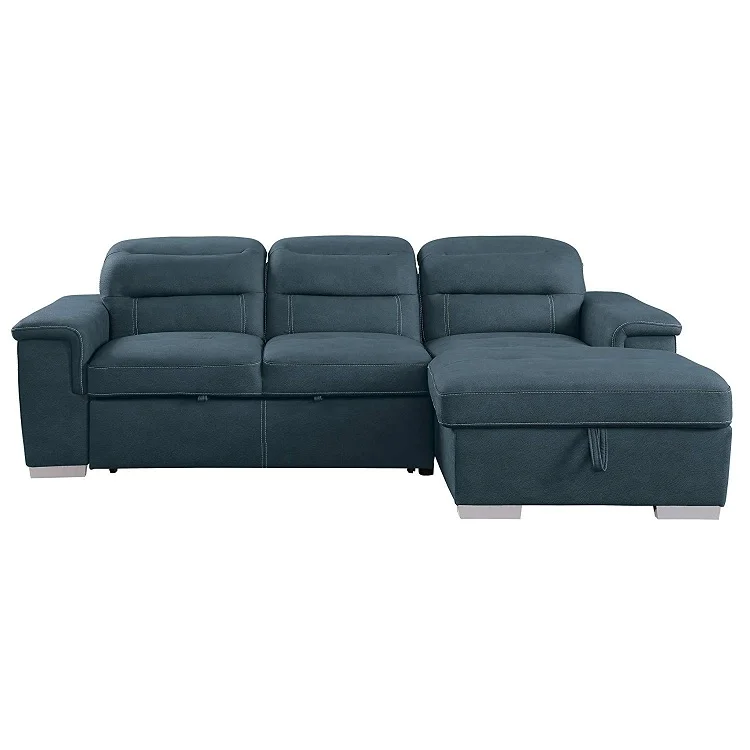 Modern contemporary Sleeper sectional sofa with chaise storage,Storage sofa set, fabric sofa furniture