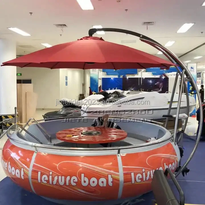 4 Seater Popular Pedal Boat/ Electric water play equipment car boat bbq island type Tricycle & bike