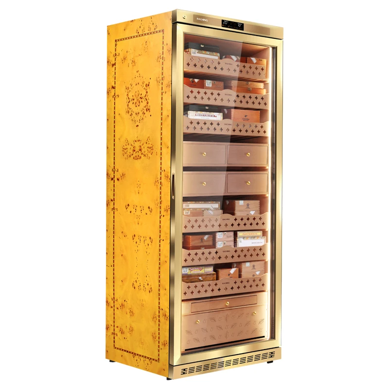 Raching MON5800A Black Cigar Humidor Cigar Cooler 3000-4000 Cigars Big Capacity Cabinet For Commercial Household