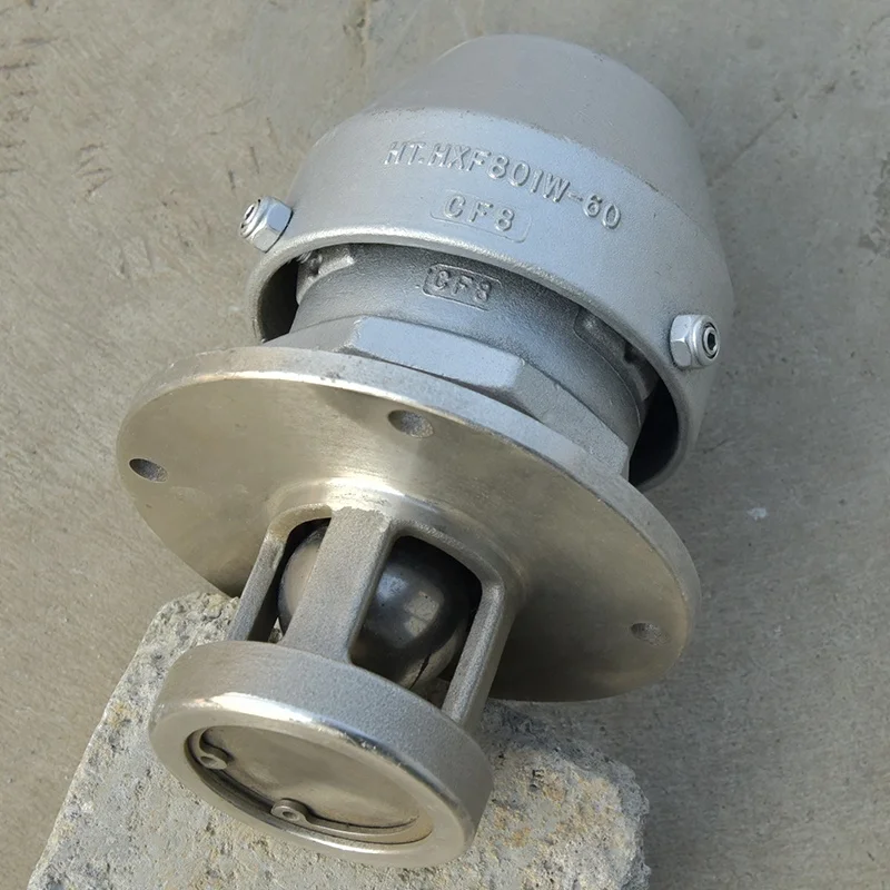 Good air pressure regulation Stainless Steel External Breathing Valve for fuel tank truck