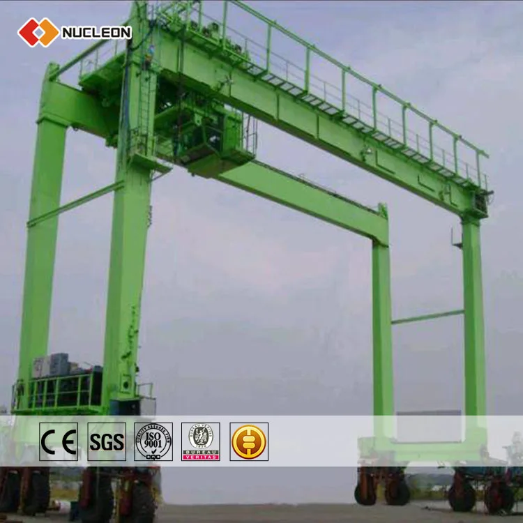  Портативная опорная тележка RTG 5 тонн резиновая шина козловой кран цена