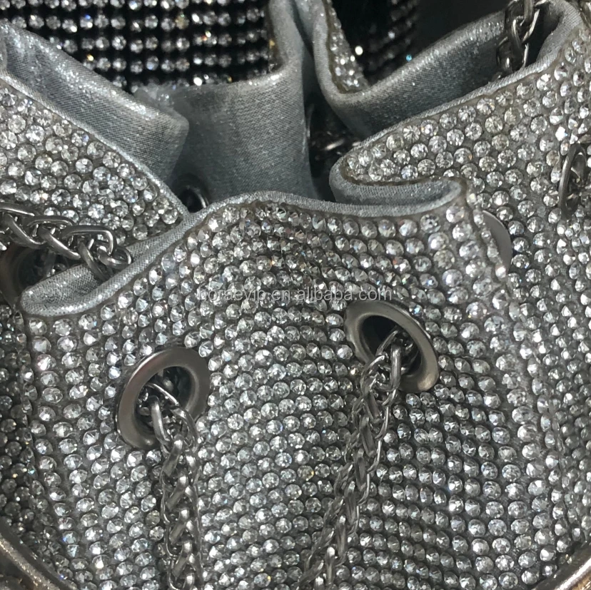 l002 Luxury Diamonds Dinner Party Wedding Purses Crystal Handle Rhinestone Evening clutch Bag