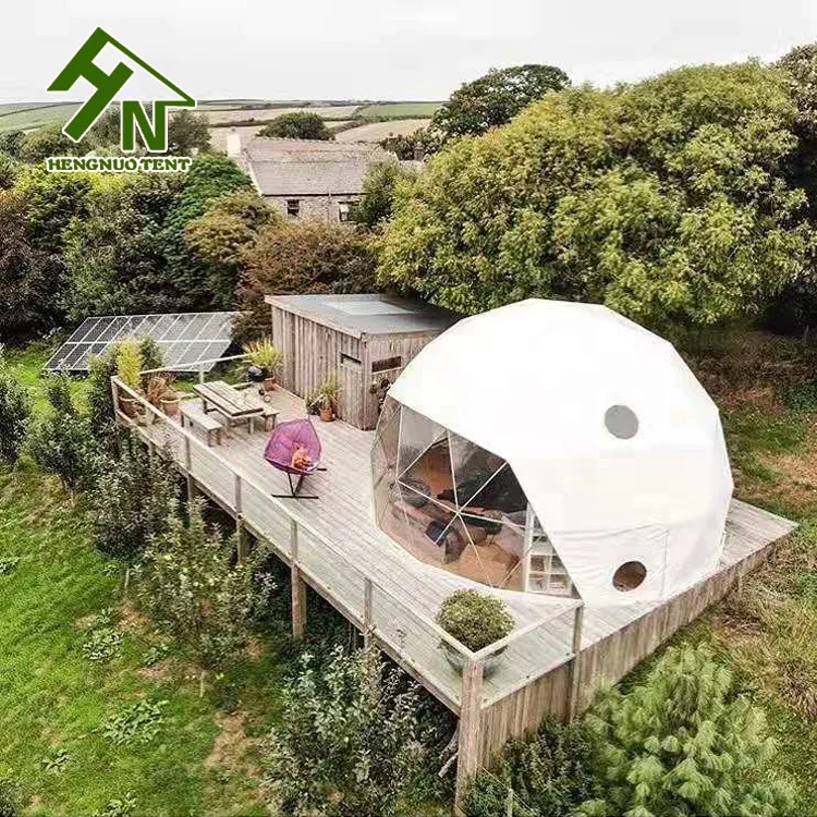 Роскошный садовый открытый Domos Glamping Tenda с деревянным полом