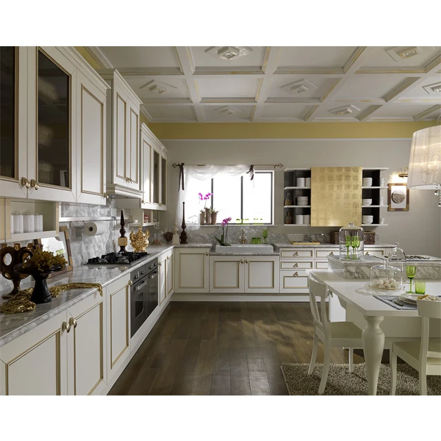 China made solid wood laminate kitchen cabinets design