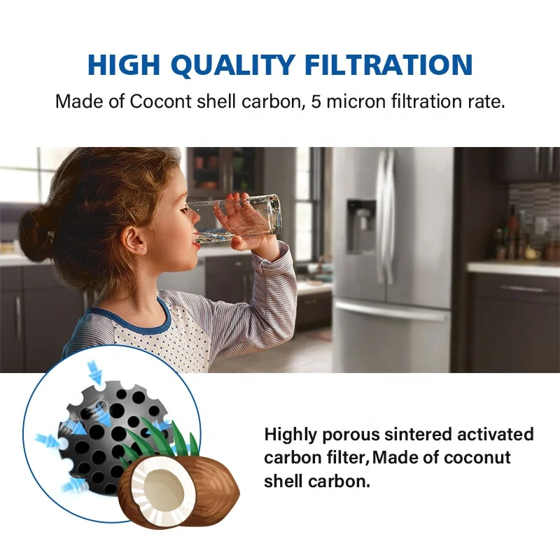 10 Inch Activated Carbon Block CTO Filter Cartridge Water Filter Parts