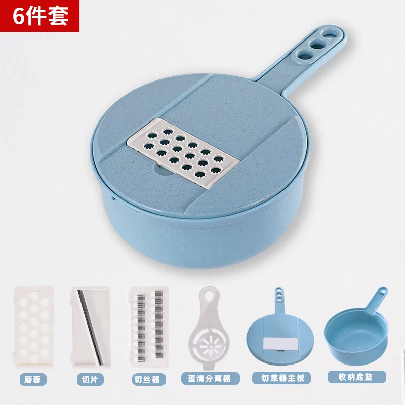 8 in 1 12 in 1 Vegetable Slicer Vegetable Cutter machine with Colander Basket Multifunctional Vegetable Chopper