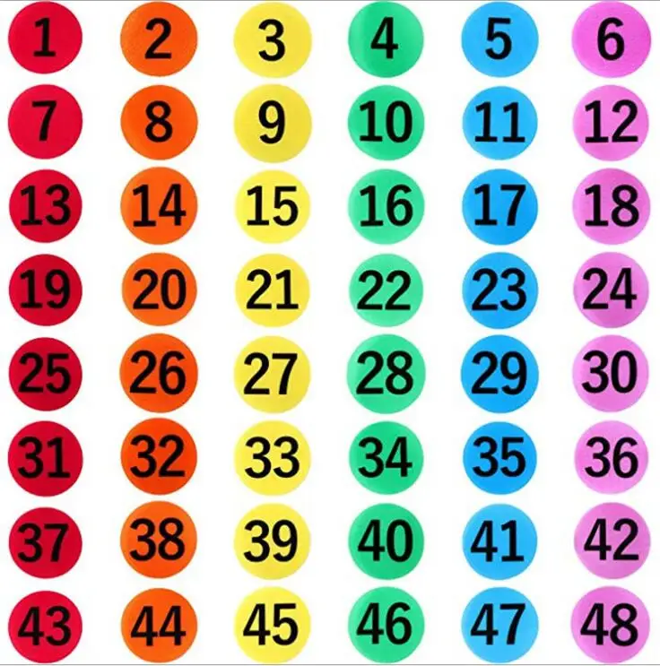 Colorful Carpet Markers Sitting Spot Dots Preschool Classroom Sit Custom Shape