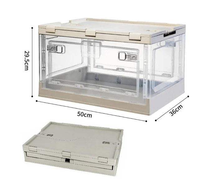 Multifunctional picnic portable storage bin boxes foldable storage box plastic storage container box