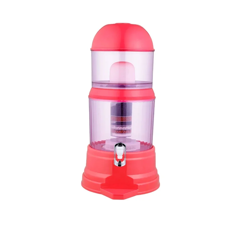 16L Water Filter Ceramic Carbon Mineral Bench-top Dispenser Purifier - 8 Stages