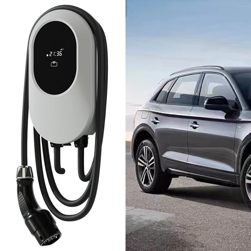 Wallbox Maxgreen 7kw 11kw 22kw type1 type2 Уровень 2 3 фазы хорошая цена домашнего использования ev зарядное устройство wallbox управления