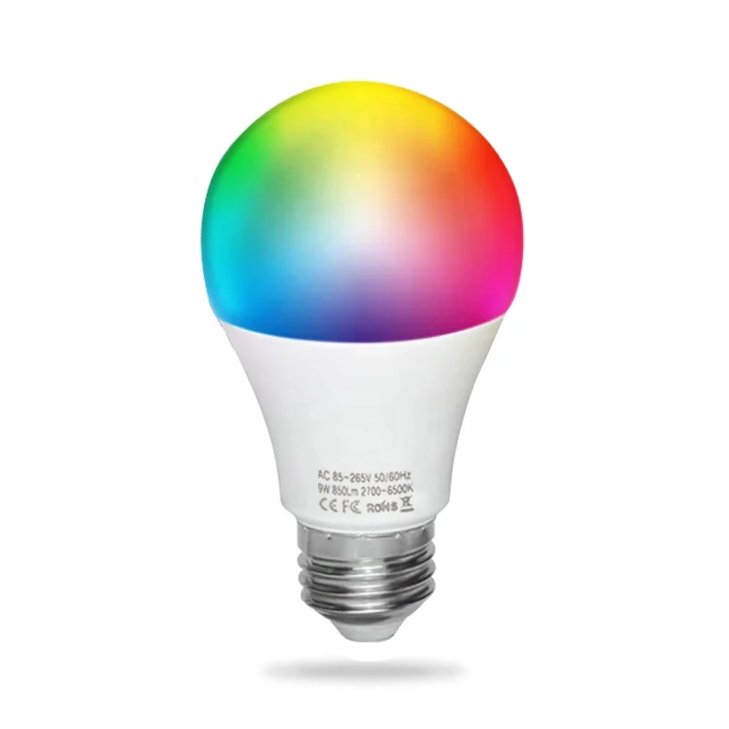 Smart Light Bulbs RGB Wifi Work with Alexa Google Assistant Dimmable A19 E26 High CRI Brightness LED Bulb