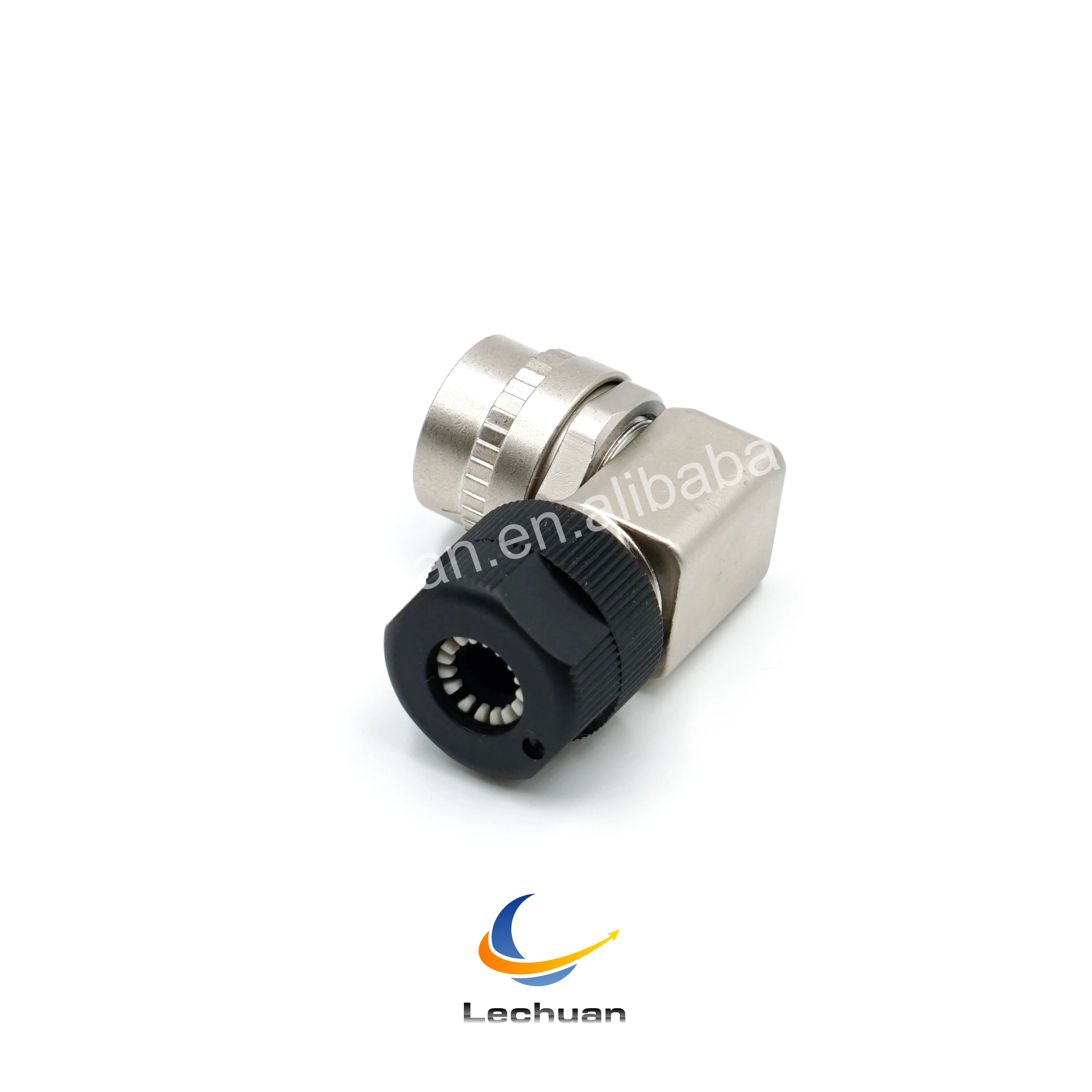 One-Touch Locking Style  Small Sized Circular Connectors Encoder Connector 2Pin Metal Right angle Plug DDK CM10-AP10S-M