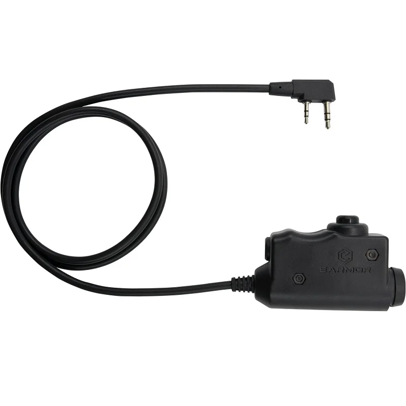 EARMOR M51 PTT  Push To Talk suitable with all NATO Standard Kenwood Walkie for Lightweight Hearing Protection Hunting Safety