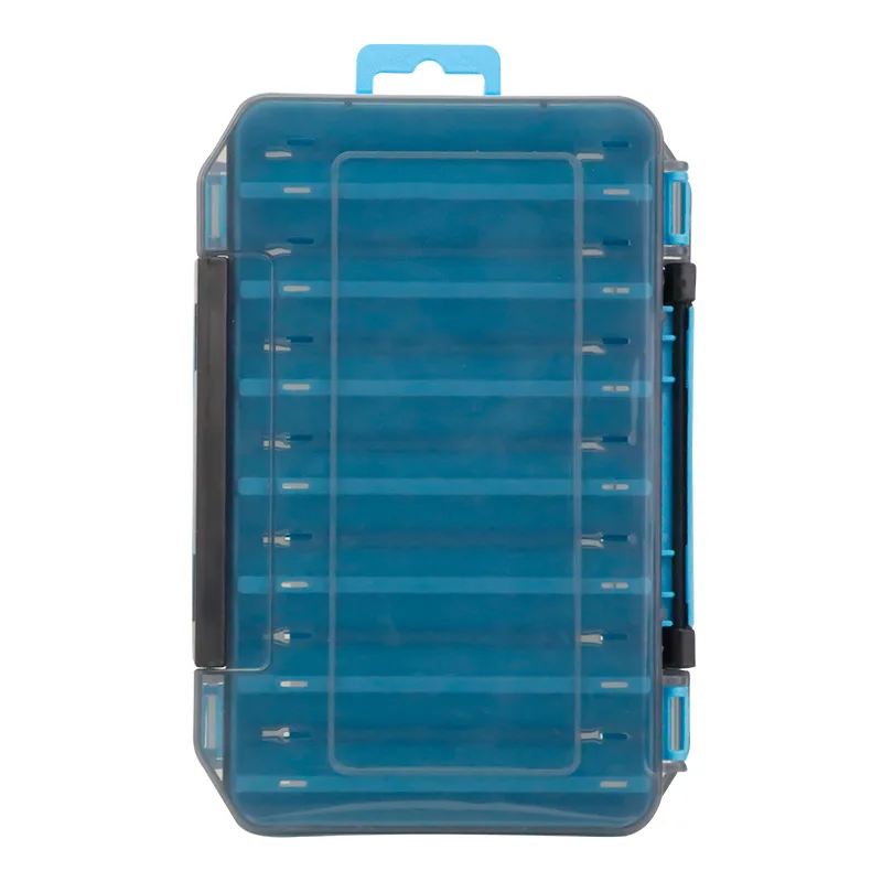 PP Double-Sided Fishing Lure Hook Tackle Box Visible Hard Plastic Clear Fishing Lure Bait Squid Jig Storage Case Container