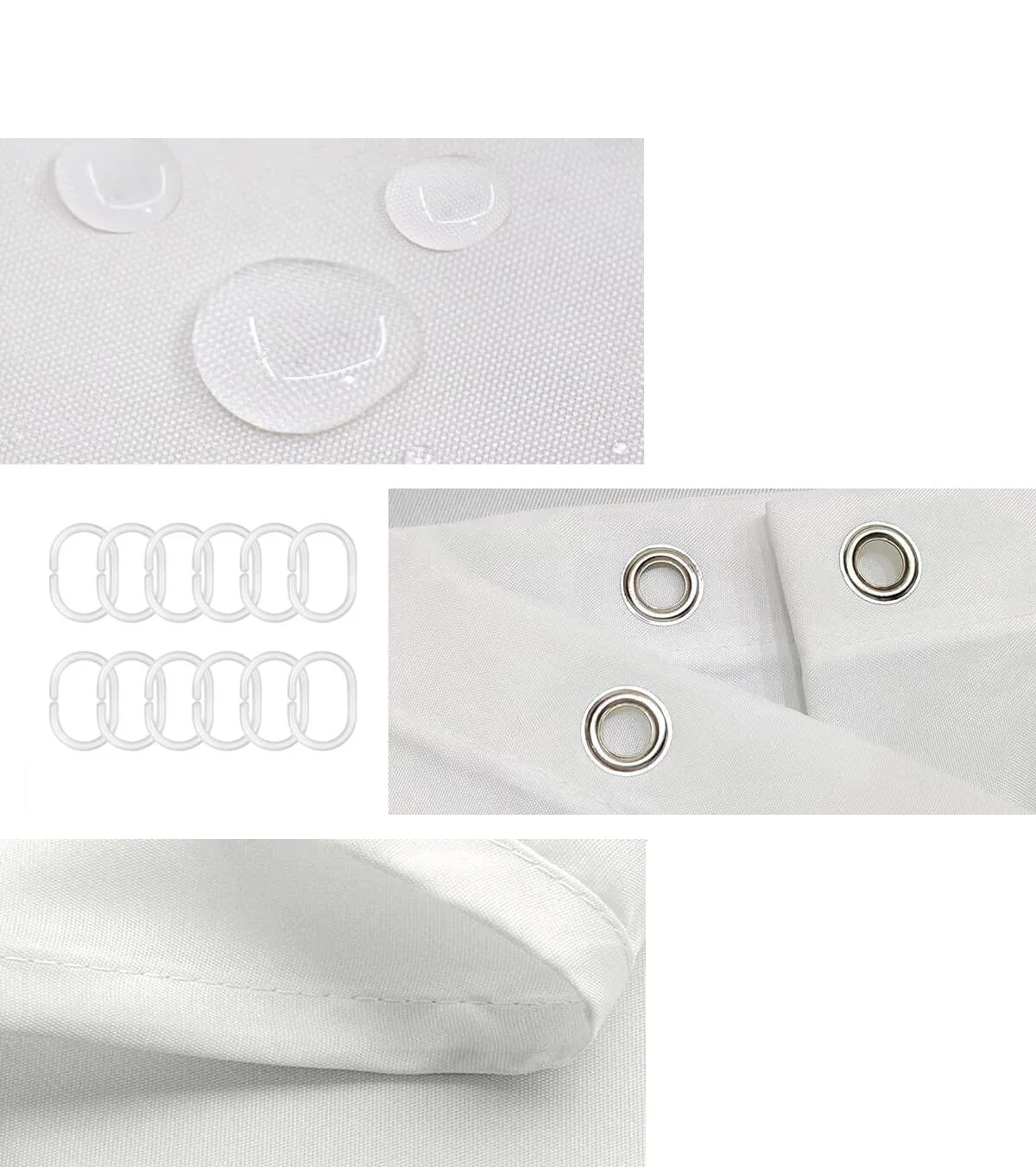 Polyester Waterproof Printing Mountain Misty Forest Tree Woodland Hooks Printed Shower Curtain For Bathroom