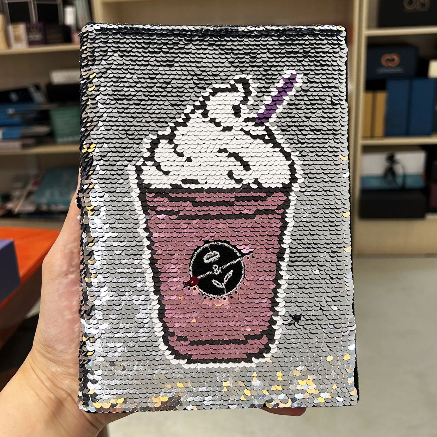 Cute Colorful Shiny Diary Children Gift Custom Reversible Flip Sequin Journal Magic Notebook