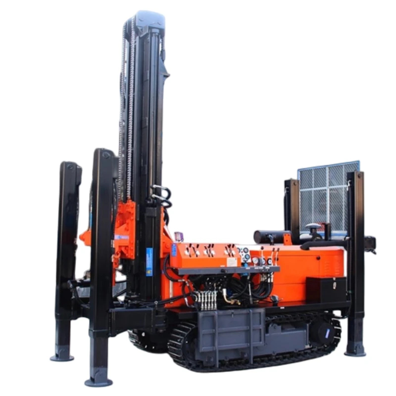 100m 300m 400m crawler gasoline Diesel Engine water well drilling machine borehole rig mine drilling rig factory price