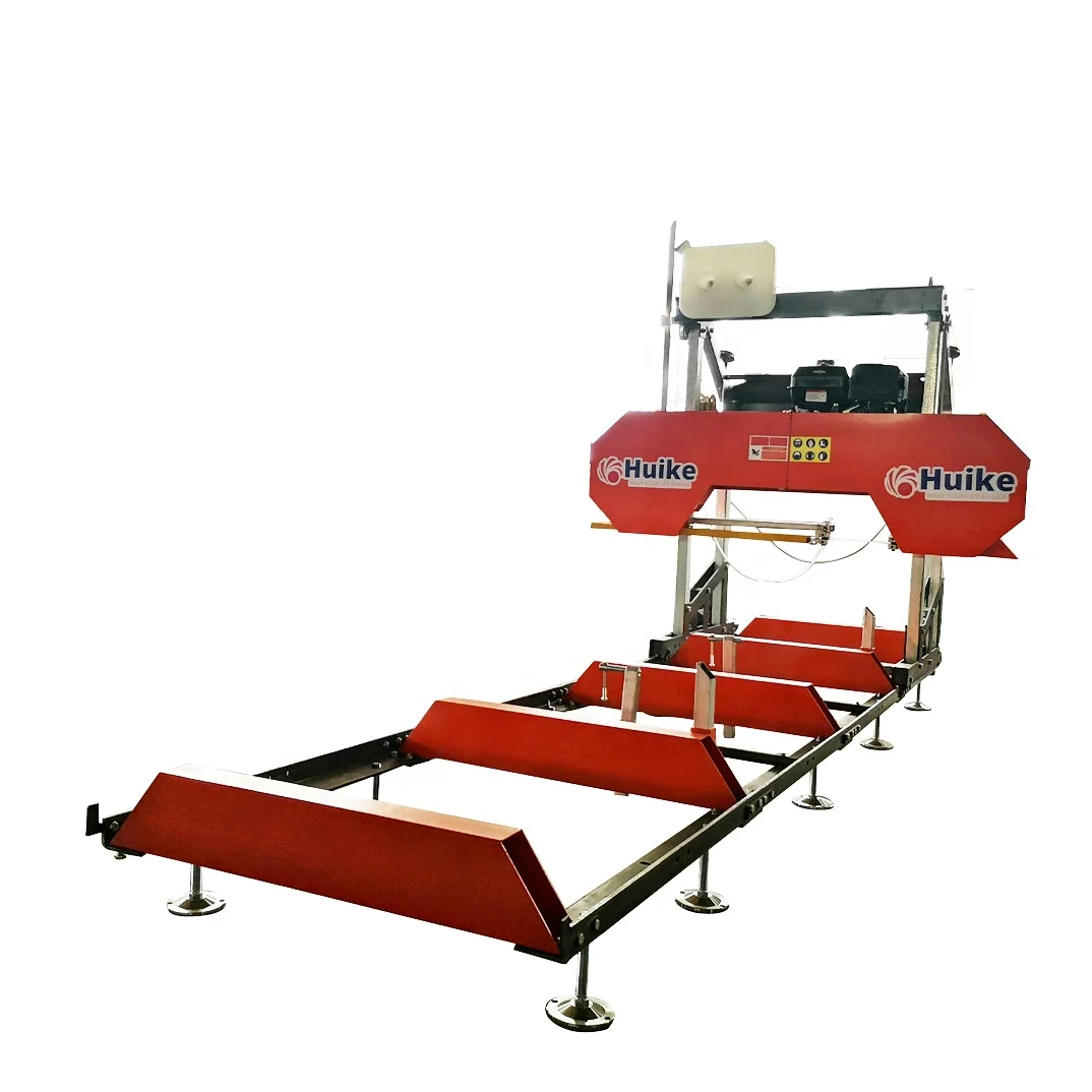 Portable Lumber Band Saw Mill / Mobile Band Saw Mills / Portable Mini Log Sawmill With Trailer