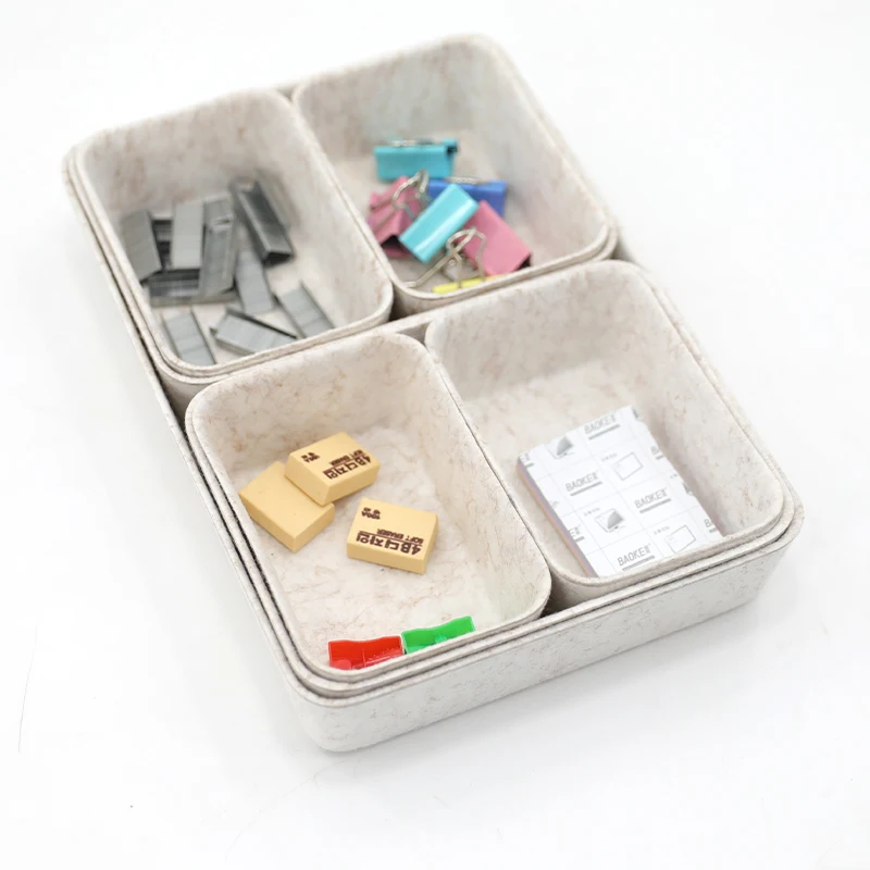 storage boxes felt organiser felt storage cubes Office Drawer Organizers Trays Set Drawers dividers desk drawer organizer